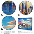 thumbnail image 3 of Designart "Pop Art of an Australian City" Sydney Floater Framed Canvas Print, 3 of 7