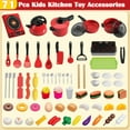 thumbnail image 5 of LINXUXIE 71Pcs Kids Kitchen Toy Accessories,Toddler Pretend Cooking Playset with Play Pots,Learning Gift for Girls,Boys, 5 of 8