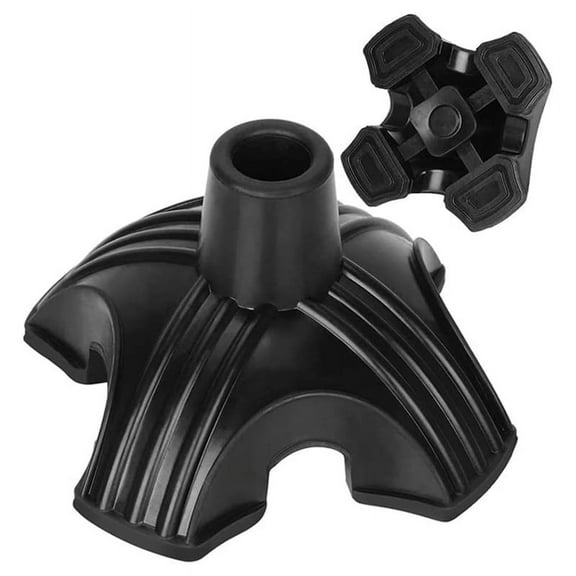 Cane Tip Self-Standing Non-Slip Four-Base 4- Replacement Foot for Cane, Four-Legged Cane Foot Cover,2 PCS