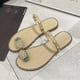 thumbnail image 1 of Sandalias de verano para mujer, sandalias de piña para mujer, chanclas con punta de Clip, zapatillas informales bohemias, zapatos de playa Wmkox8yii  ytu4998, 1 of 3