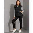 thumbnail image 3 of PUWEI Women's Warm Puffer Vest Sleeveless Full Zip Puffy Jacket Removable Hood with Pockets, 3 of 7