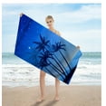 thumbnail image 3 of Microfiber Sand Free Beach Towel 59in X 30in Quick Fast Dry Super Absorbent Lightweight Thin Oversized Bath Towels Blanket, 3 of 5
