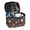 Cocker Spaniel Pattern, variant on HELLHERO Large Capacity Large Makeup Organizer Polyester Travel Cosmetic Makeup Bag Brush Slots Travel Make Up Organizer(Dark Leopard Print)