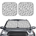 thumbnail image 2 of Daiia Snake 2PCS Car Windshield Sun Shade, Foldable Sun Shield for Car Front Window, Auto Sun Blocker Visor Protector Universal for Truck SUV Pickup-Medium, 2 of 7