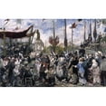 thumbnail image 2 of Alfred Philippe Roll 18x13 Black Ornate Wood Framed Double Matted Museum Art Print Titled - July 14, 1880, Inauguration of the Monument to the Republic (1881), 2 of 5