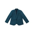 thumbnail image 3 of CHICTRY Kids Boys Gentleman Blazer Lapel Long Sleeve One-Button Jacket Outwear Light Navy 4, 3 of 7