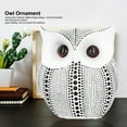 thumbnail image 5 of Owl Statue,Innovative Resin Animal Sculpture Ornament Art Crafts for Desktop Decoration[BS1027 black dot on white background ], 5 of 9
