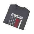 thumbnail image 5 of Elevator Mechanic USA Flag Elevator Technician Repairman Softstyle T-Shirt, 5 of 6