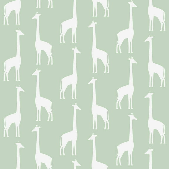 Chesapeake Orlow Black Llama Wallpaper, 20.9-in by 33-ft