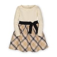 thumbnail image 1 of Hope & Henry Girls' Skater Dress with Waist Sash, 1 of 3