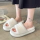 thumbnail image 5 of Pantuflas de felpa largas con suela gruesa para mujer para usar al aire libre, pantuflas de lana suave y semialgodón para otoño e invierno, modelos de primavera y verano, 5 of 6