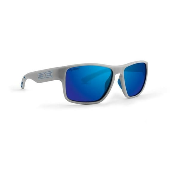Epoch Eyewear EE6063 Charlie Sunglass with Polarized Blue Mirror Lens - Gray