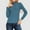 Blue, variant on Women's Sweaters Lightweight Under $10 Casual Round Neck Long Sleeves Solid Color Base Knitted Sweater