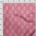 thumbnail image 2 of oneOone Viscose Jersey Fabric Leaves & Floral Block Decor Fabric Printed BTY 60 Inch Wide, 2 of 5