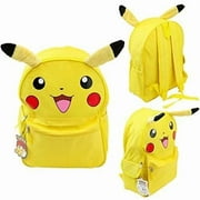 Licensed Pokemon Pikachu Face with ears 16" Teenagers Backpack Back To School
