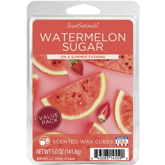 Watermelon Sugar Scented Wax Melts, ScentSationals, 5 oz