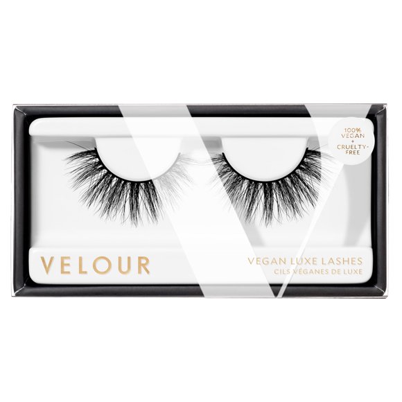 Pestañas Velour Vegan Luxe - Pestañas postizas naturales lujosas - Extensiones de pestañas postizas hechas a mano, ligeras y reutilizables - Use hasta 25 veces - Visón vegano, suave y cómodo para to
