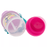 ZAK Disney Princess Rock N Sip Snack Canteen Water Bottle with Strap 13oz