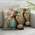 thumbnail image 3 of French Rustic Floral Style Throw Pillow Covers Lavender Flower Print Square Pillowcase Decorative Cushion Covers for Home Sofa Couch, 3 of 5