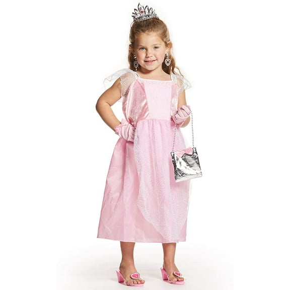 MINI PRINCESS Dress up Set for Girls,  Princess Clothes for Little Girls,  9 Piece Set