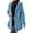 Sky Blue, variant on Enjoytime Fleece Jacket Women Fall Winter Button Down Hooded Teddy Coat Soft Warm Casual Mid Length Long Sleeve Outerwear