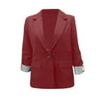 thumbnail image 6 of ZJXFGS Blazers for Women Business Casual,Blazer for Women,Women'S Blazer,Womens Jackets Dressy Casual,Women Blazers for Work Casual,Casual Blazer for Women,Summer Blazer Red 2XL, 6 of 6