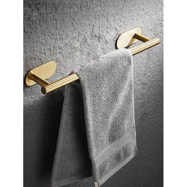 Stainless Steel Towel Bar, Towel Rack, Cleaning Cloth Rack, Bath Towel Rack, No Drilling Required, For Bathroom, Restroom, Etc.