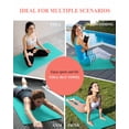 thumbnail image 7 of Turquoise Yoga Towel for Hot Yoga Non Slip, Modern Pure Turquoise Yoga Mat Towel Absorbent Yoga Sweat Towels Microfiber Hot Yoga Blanket for Bikram Pilates 26"x70", 7 of 7