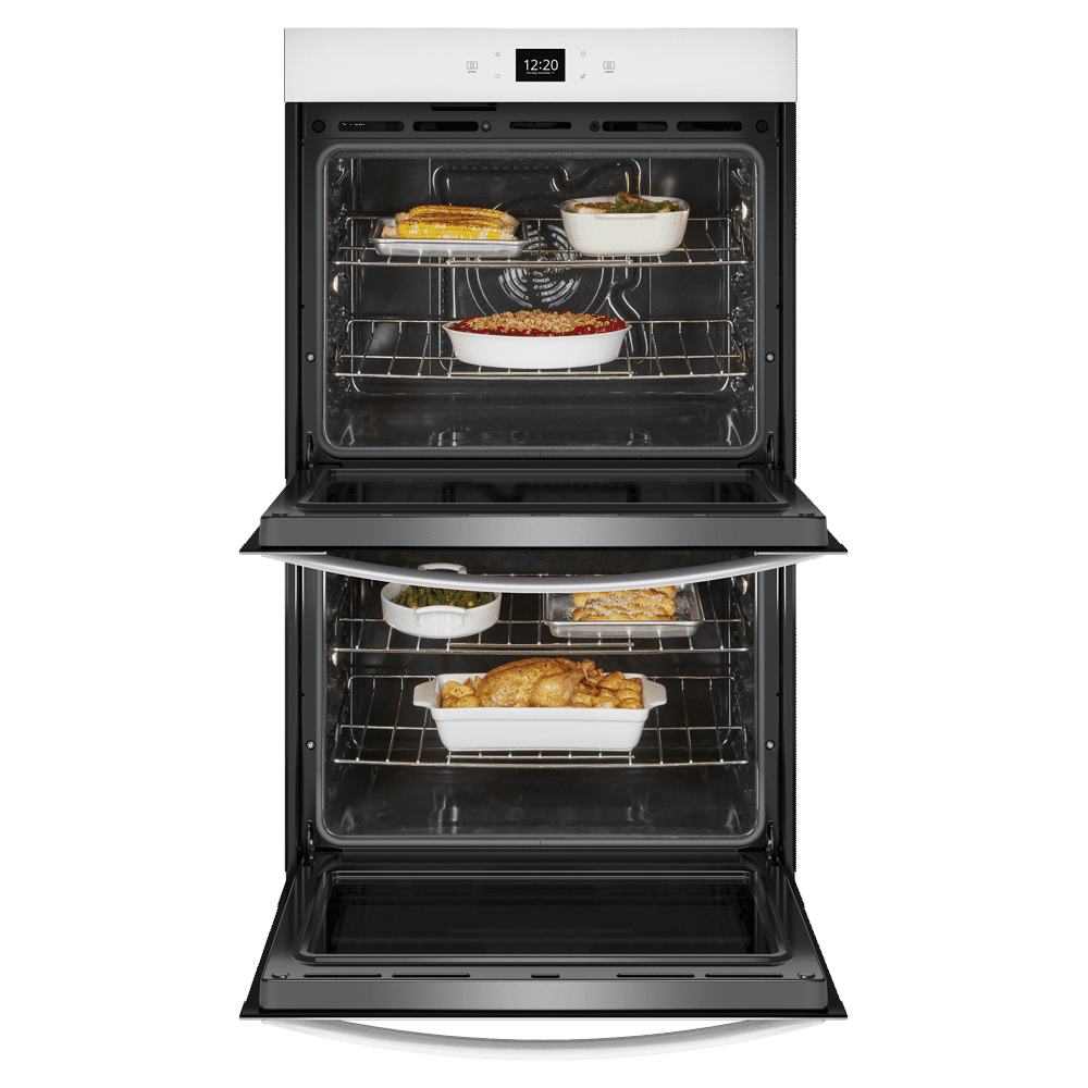 Whirlpool 30 Inch Double Thermal Self Clean Oven WOED5030LW