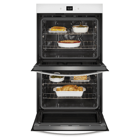 Whirlpool - 30" Smart Built-In Electric Convection Double Wall Oven with Air Fry - White