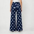 thumbnail image 6 of SJLDQY Wide Leg Jeans for Women High Waisted Trendy Denim Pants Polka Dot Stretchy Casual Denim Jeans with Pockets, 6 of 7
