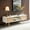 White, variant on Jopath Oak Tv Stand With Rattan Design,55.12" Rattan Tv Cabinet, Double Sliding Doors For Storage Mid-Century Style, Adjustable Shelves, Ideal For Living Or Media Room natural