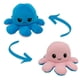 thumbnail image 1 of Pulpo Reversible Rosa-Azul Emociones Feliz-Enojado Peluche OnMedics Pulpo Reversible de felpa peluche, 1 of 5