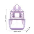 thumbnail image 3 of HOZVOMI Transparent Waterproof Backpack for Travel, School, and Daily Use with Comfortable Straps and Multi-Compartment Storage, 3 of 5