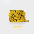 thumbnail image 1 of Shoelaces for Sneaker Flat Gilding Printing Ink Splatter Shoelace Colorful Splash Ink Hand-painted Basketball Shoe Laces for AF1 yellow black 160cm, 1 of 6