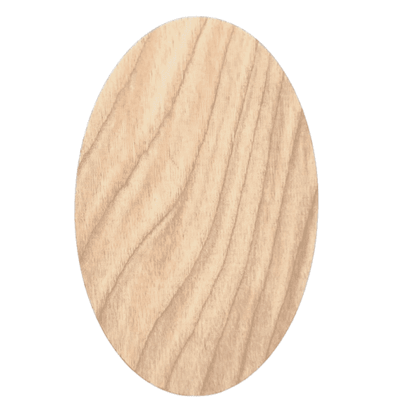 Krafty Supply Wood Oval, 1/4" Thick Birch Wood, 2 inches