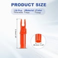 thumbnail image 2 of Uxcell Archery Arrows Nocks 6.2mm, Plastic Insert Arrow Nock Replacement Arrow Tails for Shooting Compound Recurve Orange, 2 of 7