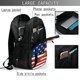 thumbnail image 4 of Balery American Flag And Baseball Mochila con carga USB para hombre y mujer - Mochila impermeable y antirrobo para laptop con puerto USB para viajes, trabajo, 4 of 7