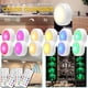 thumbnail image 1 of Paquete de 12 luces LED RGB de 16 colores regulables al tacto para gabinete, luz nocturna, iluminación para gabinete, luces debajo de la unidad (funciona con baterías), con control remoto, 1 of 5