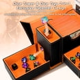 thumbnail image 2 of Deck Box, bandeja de dados y torre 2 en 1 para MTG Commander, color negro y naranja, 2 of 6