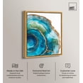 thumbnail image 2 of Great Blue Green II Canvas Print Green Decor by Art Remedy, Gold Frame, 30 x 36, 2 of 6
