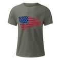 thumbnail image 4 of Awdenio Men's T-shirts Casual Summer Button Down T Shirts Short Sleeve Patriotic America Flag Graphic Tees, 4 of 5