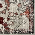 thumbnail image 3 of Luxe Weavers Oriental Floral Red 8x10 Area Rug, Non-Shedding Distressed Style Carpet, 3 of 10