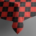 thumbnail image 5 of Red Black Checkerboard Checkered Pattern Square Tablecloth,Waterproof Square Table Cover,Wipeable Spillproof Washable Table Cover for Home Kitchen Party Decor 42"X42"(107x107cm), 5 of 6