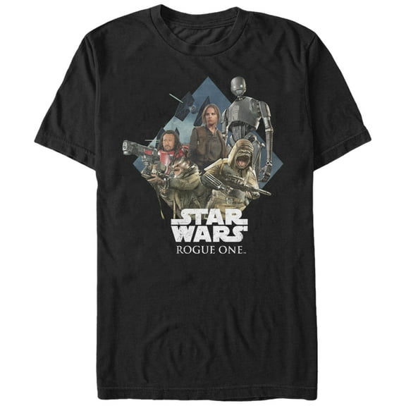 Men's Star Wars Rogue One Rebel Cube Graphic Tee Black Small