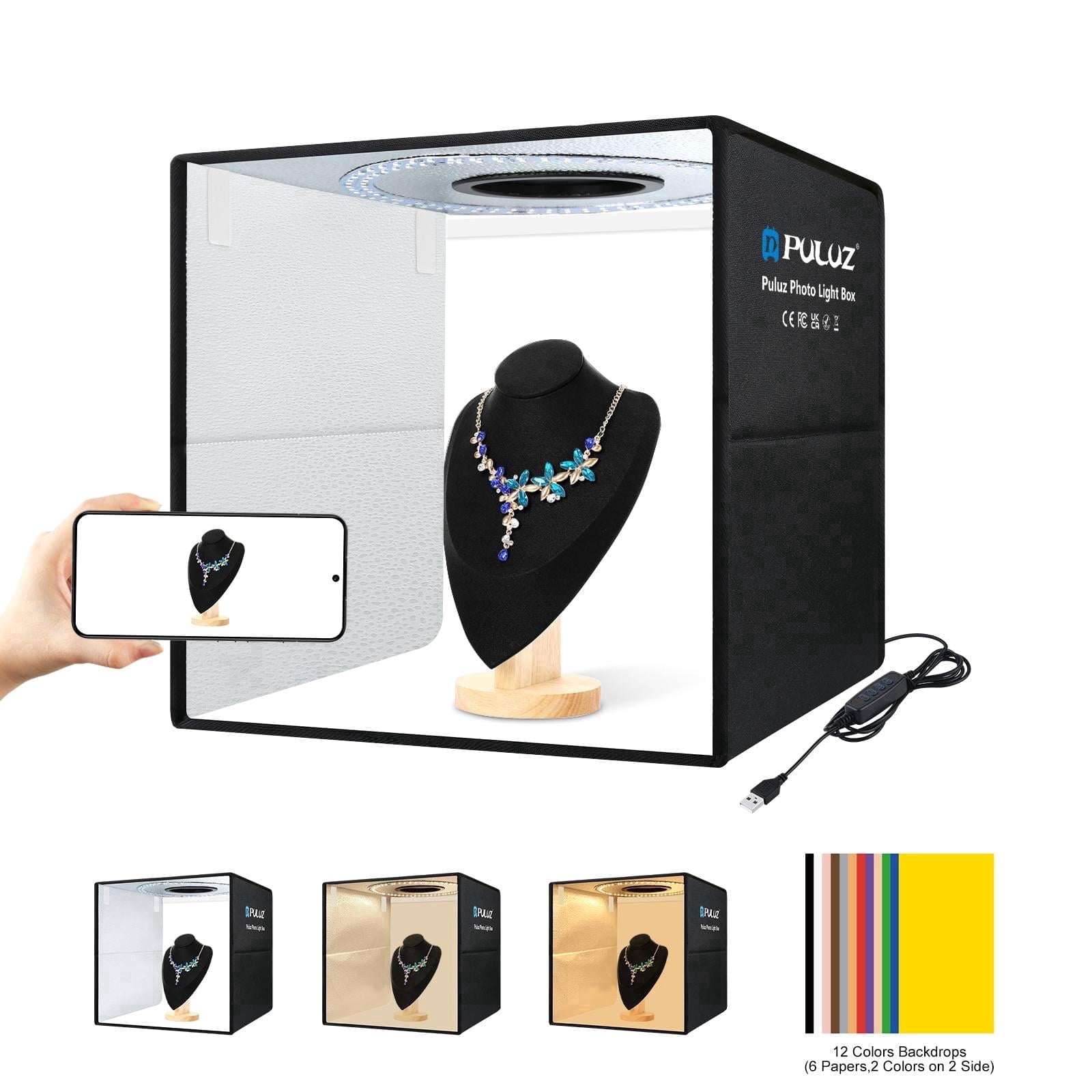 Shutter Starz Professional Quality Studio ProPhotoz Kit Light Cube