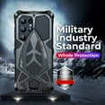 thumbnail image 5 of Armor Phone Case for Samsung Galaxy S25 Ultra Military Grade Drop Protection Cover Samsung Galaxy S25 Ultra Heavy Duty Hybrid Metal Bumper Built-in Silicone Shockproof Dustproof,Black, 5 of 5