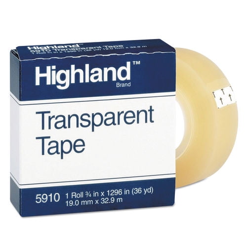 3/4 by 1000-Inch Clear 12-Pack BSN 3 X 43575 Transparent Tape 