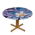 thumbnail image 3 of HAOXIT Round Table Cover Elastic Tablecloth Colorful Beautiful Dark Watercolor Suitable for Dining Table and Card Table 31-35, 3 of 8