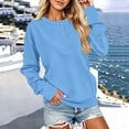 thumbnail image 5 of Jovrlynd Sweatshirt for Women Crewneck Long Sleeve Relaxed Fit Half Button Winter Sweatshirts Soft Comfy Pullover Tops 2026, S-2XL, 5 of 7
